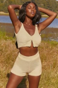 Cosy Mini Shorts In Yellow