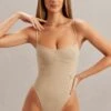 Monowire Bodysuit In Stone