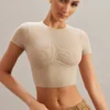 Monowire Crop Top In Stone