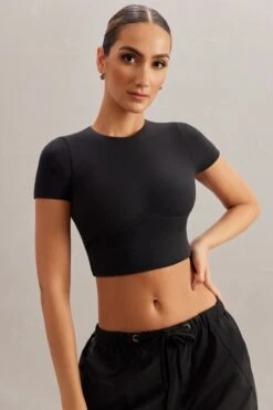 Monowire Crop Top In Black