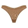 Soft Mesh Thong In Almond