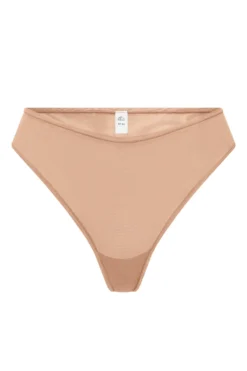 Soft Mesh Brief In Warm Peach