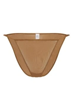 Soft Mesh String Bikini In Almond