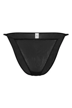Soft Mesh String Bikini In Black