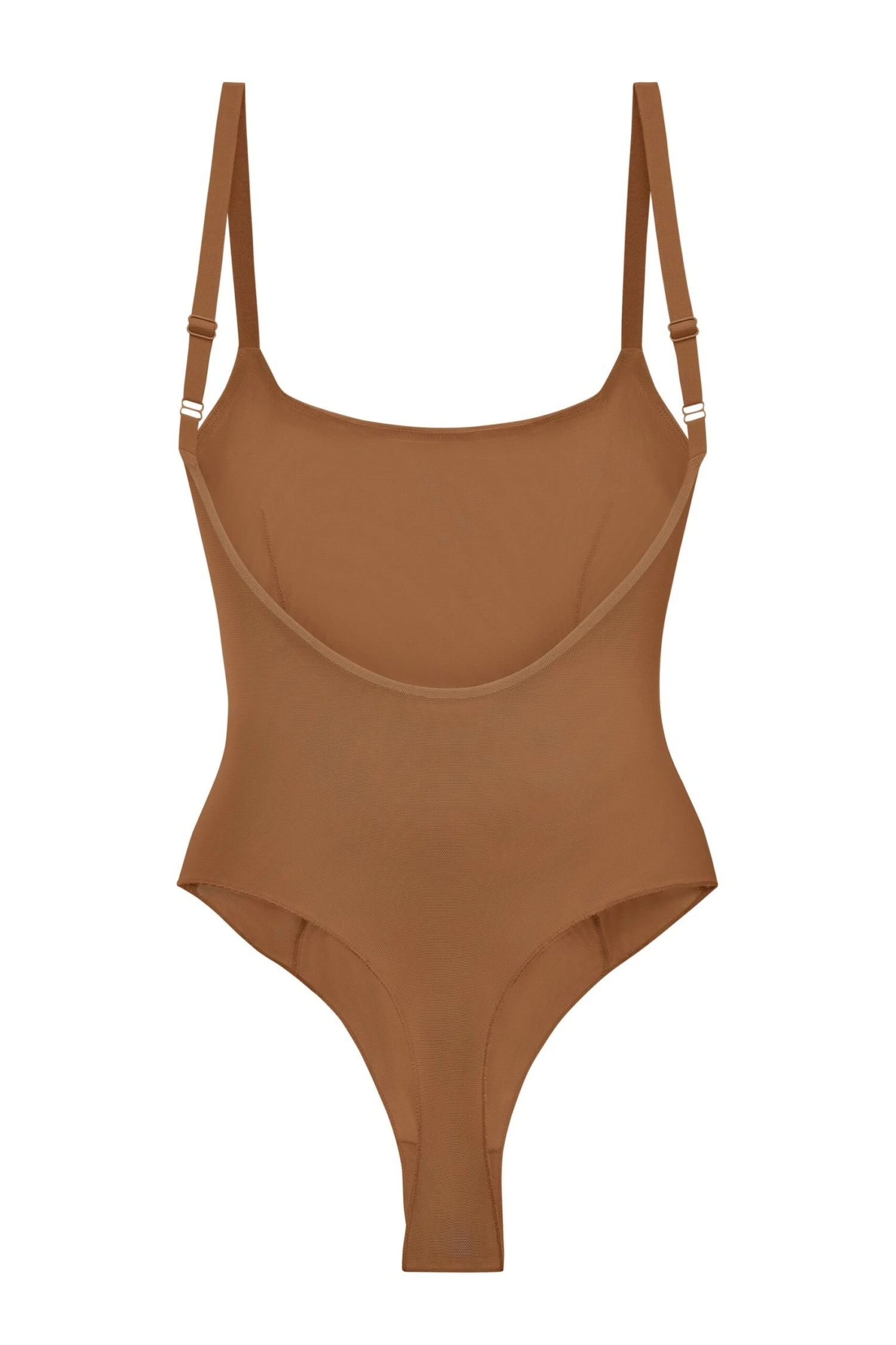 Soft Mesh Bodysuit In Almond - Image 7