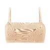 Soft Mesh Bandeau Bra In Beige