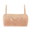 Soft Mesh Bandeau Bra In Warm Peach