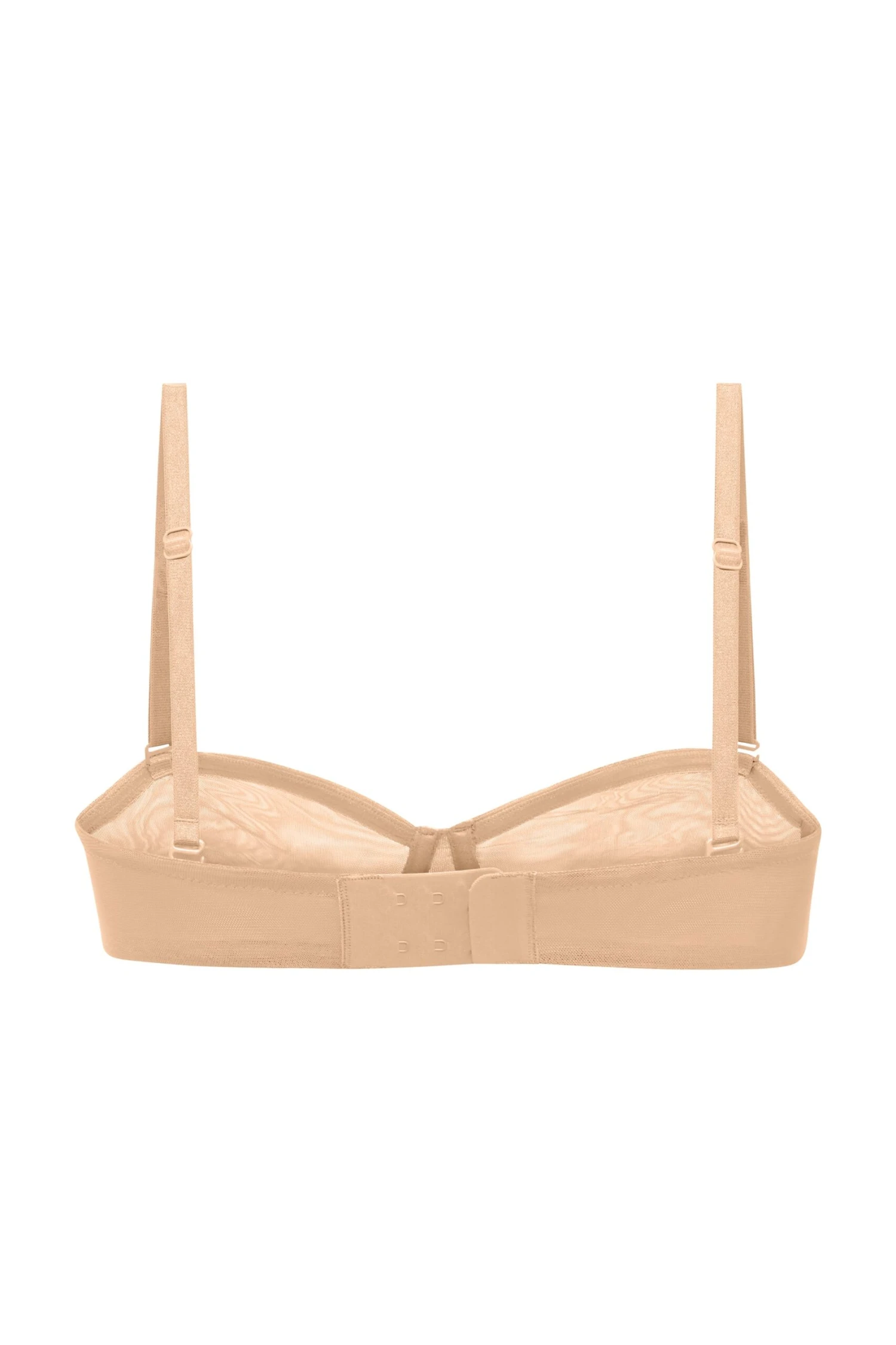 Soft Mesh Strapless Bra In Beige - Image 6