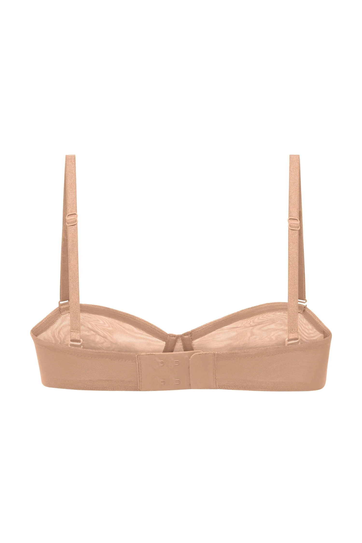 Soft Mesh Strapless Bra In Warm Peach - Image 7