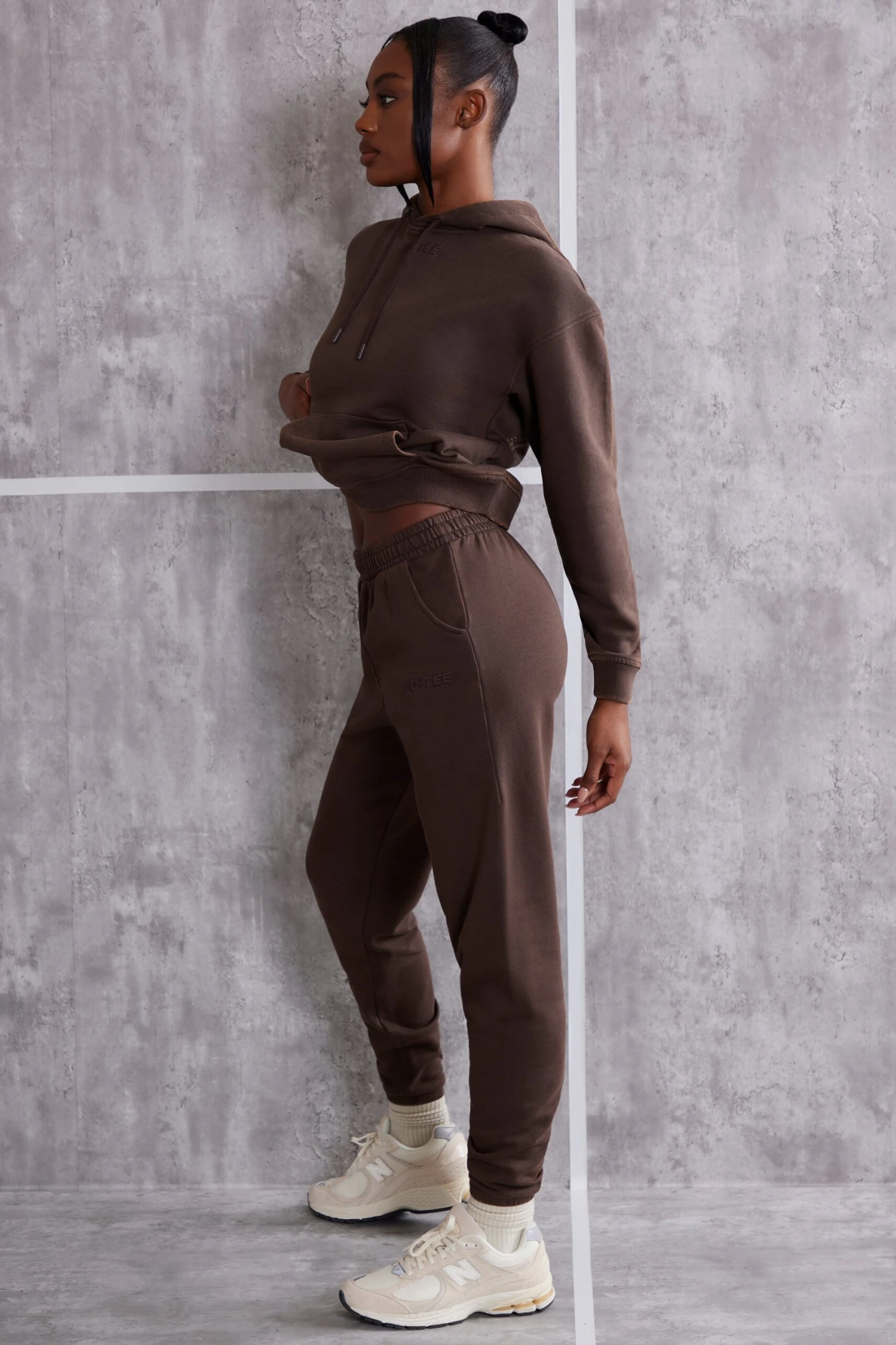 Hooded Sweatshirt In Brown - Image 3