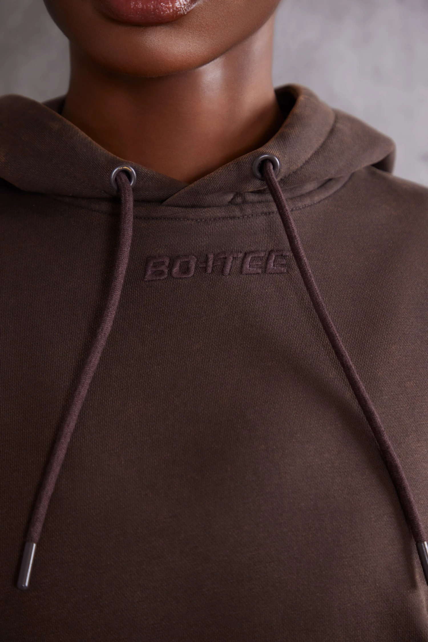 Hooded Sweatshirt In Brown - Image 4