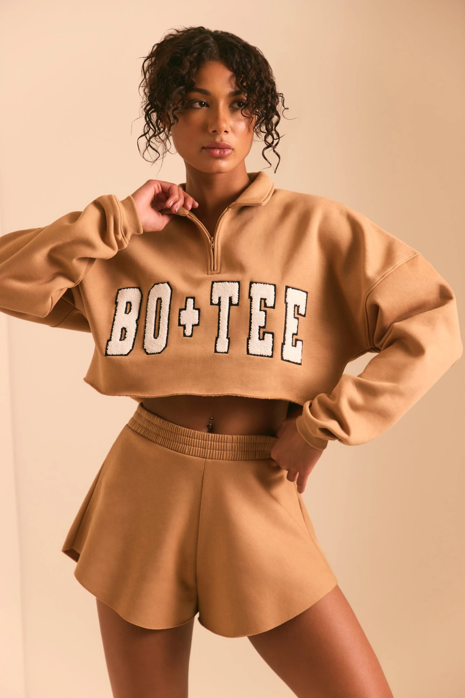 Sweat Shorts In Chestnut Brown