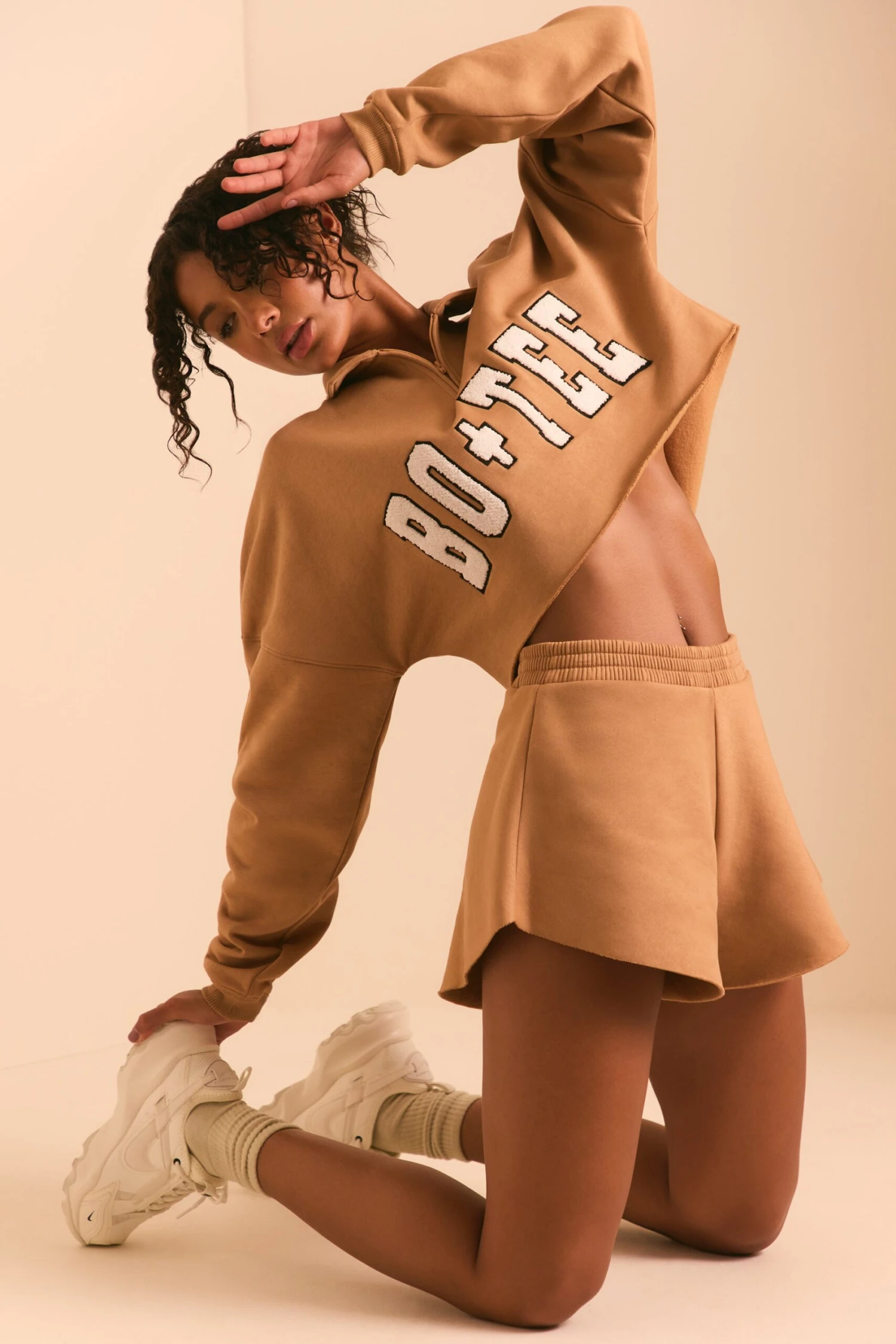 Sweat Shorts In Chestnut Brown - Image 6