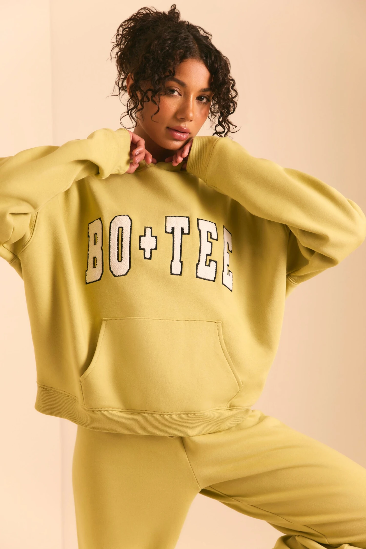 Oversized Hoodie In Matcha Green - Image 4