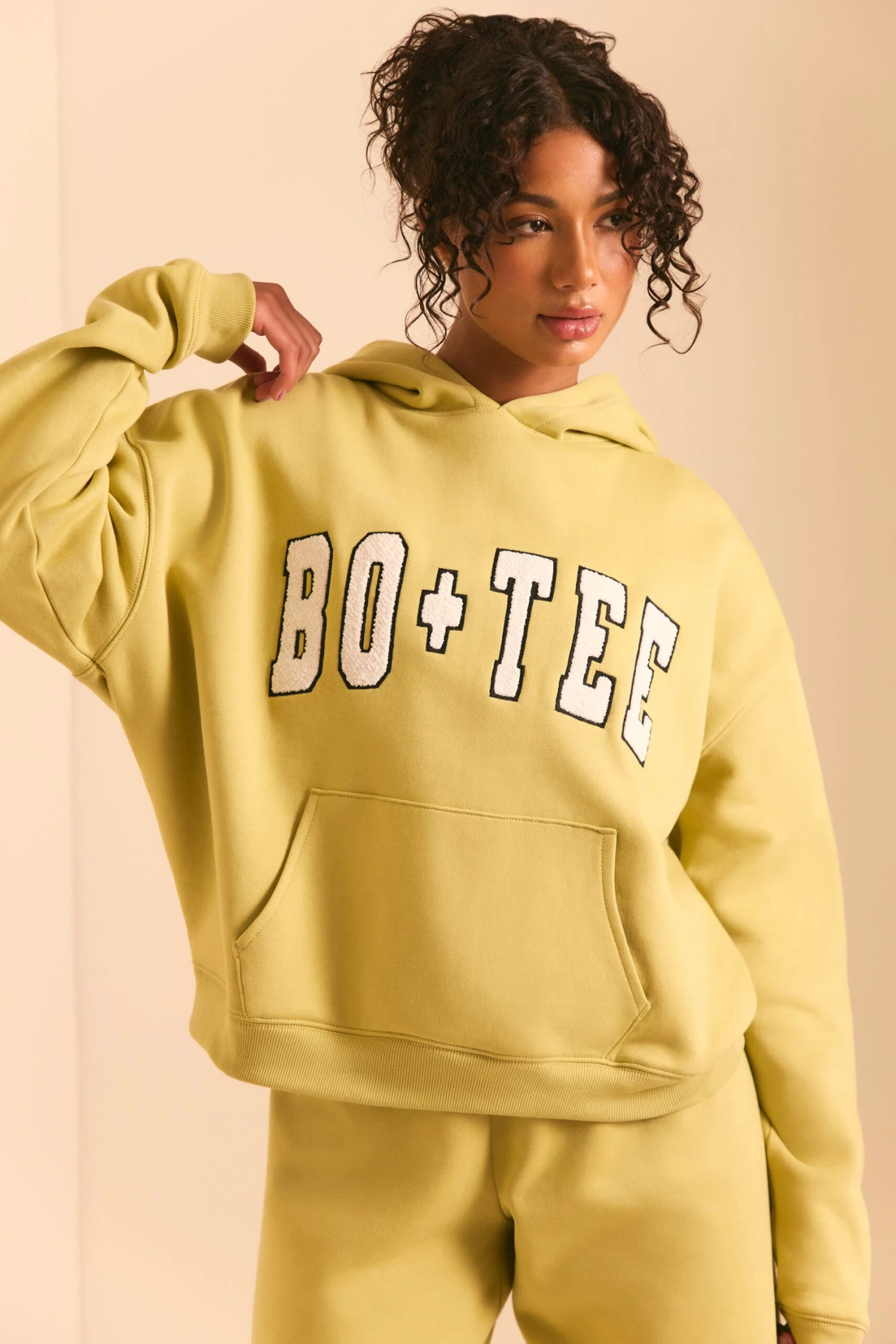 Oversized Hoodie In Matcha Green - Image 5