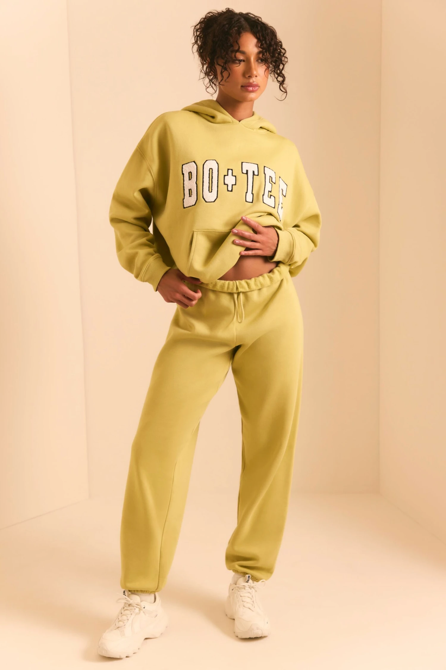 Relaxed Fit Joggers In Matcha Green - Image 6