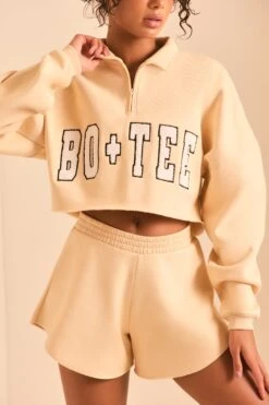 Half Zip Sweater In Sand