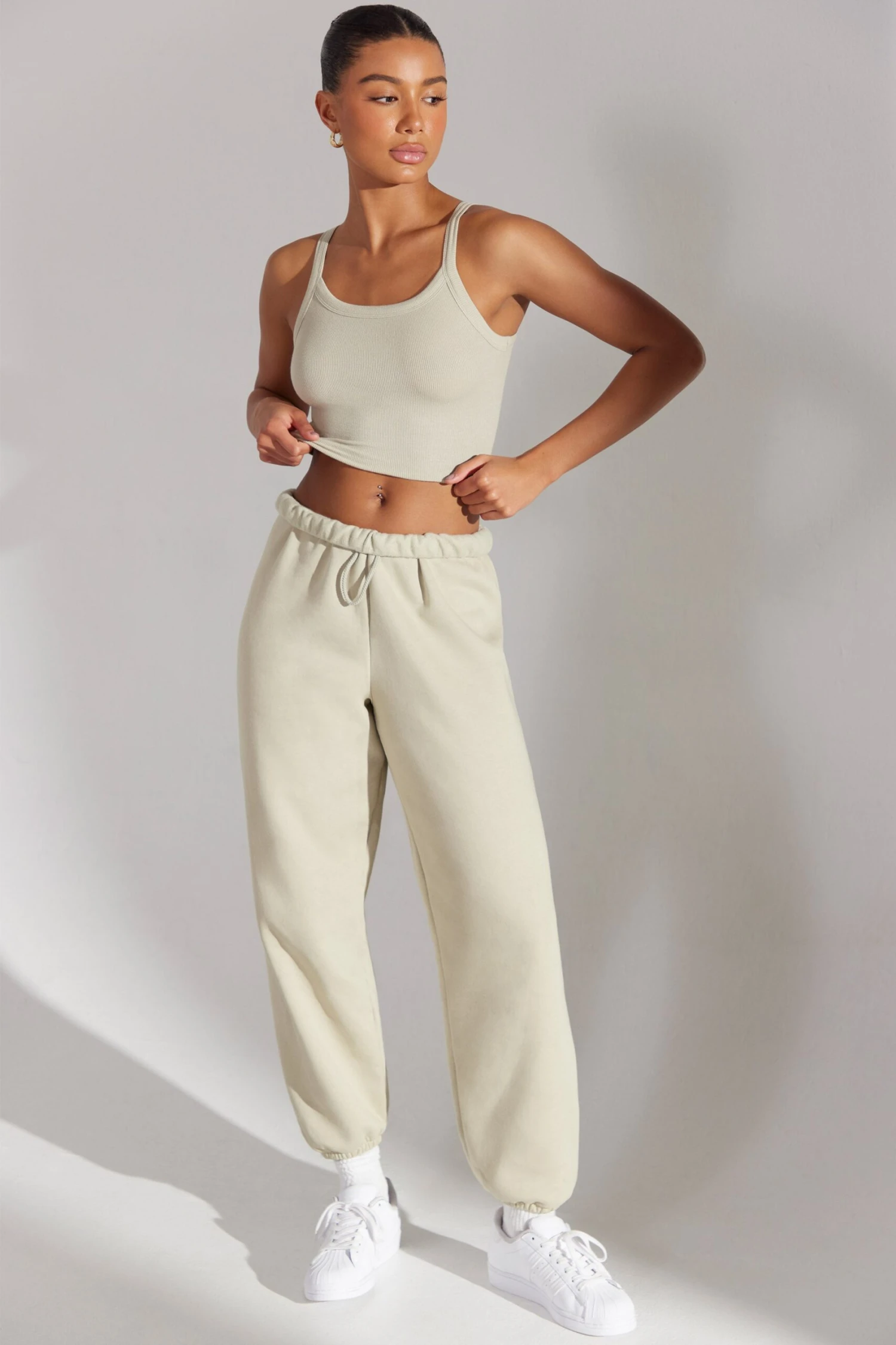 Oversized Joggers In Limestone - Image 6