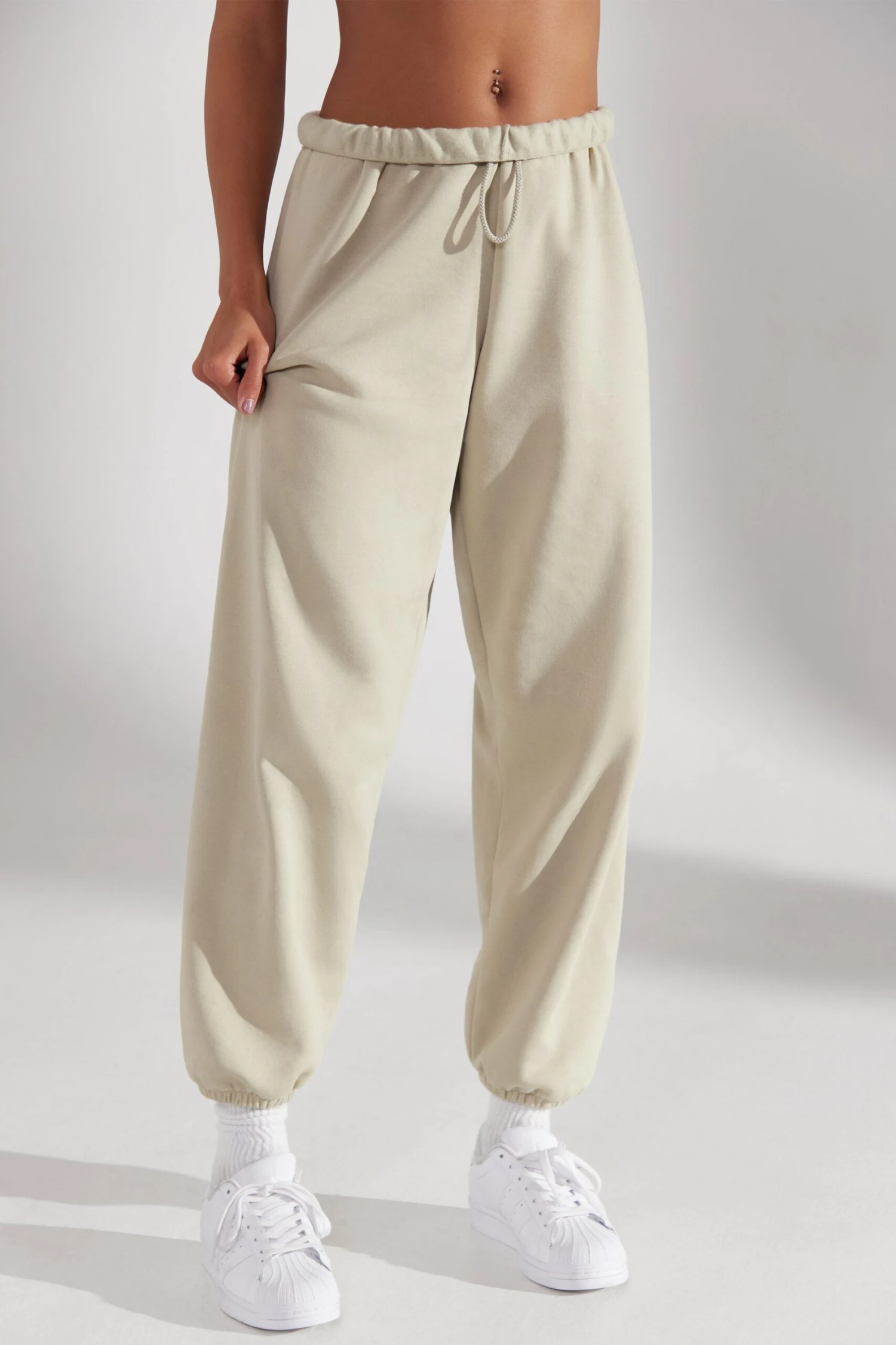 Oversized Joggers In Limestone - Image 8