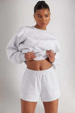 Sweat Shorts In Heather Grey