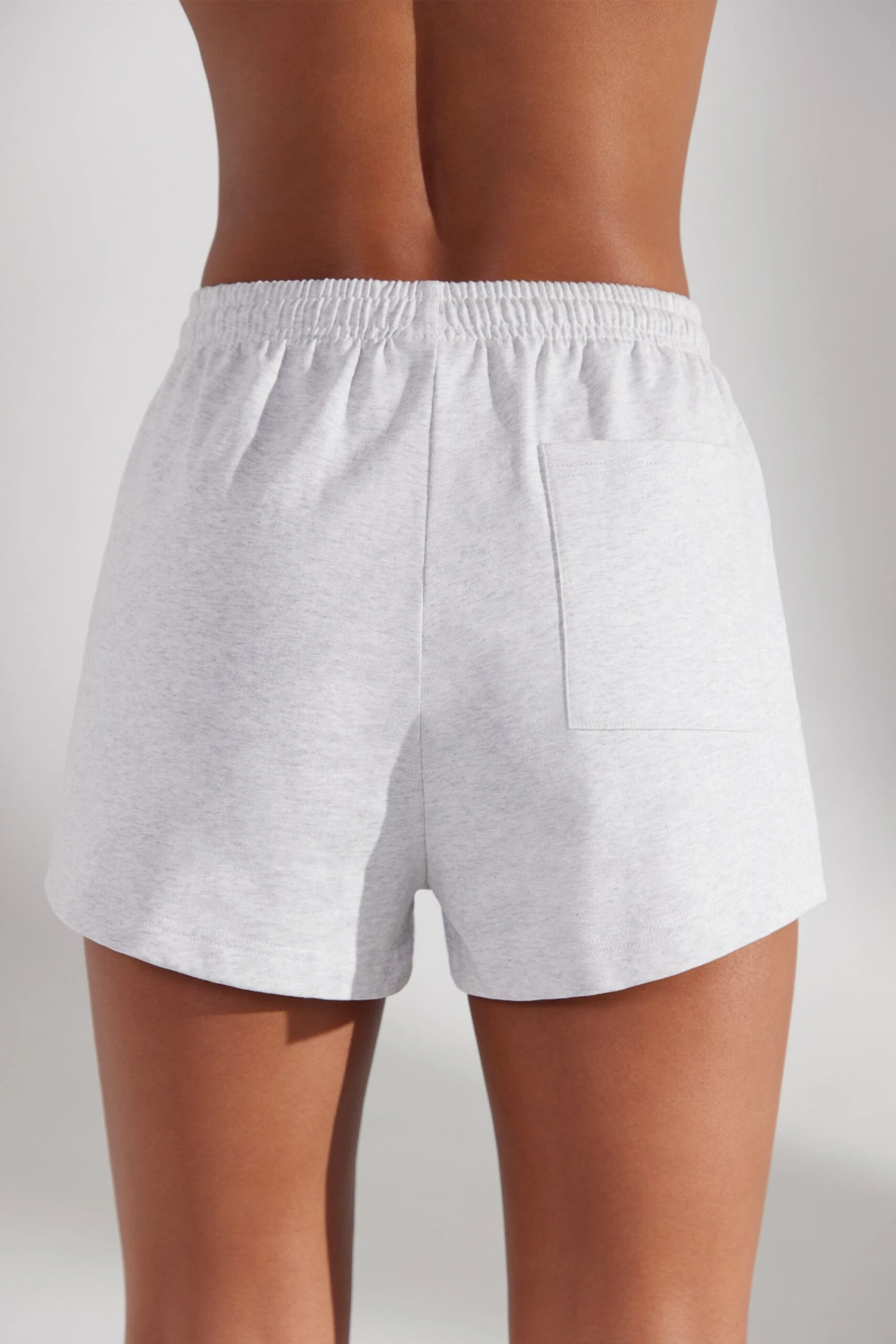 Sweat Shorts In Heather Grey - Image 2