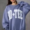 Oversized Sweatshirt In Slate Blue