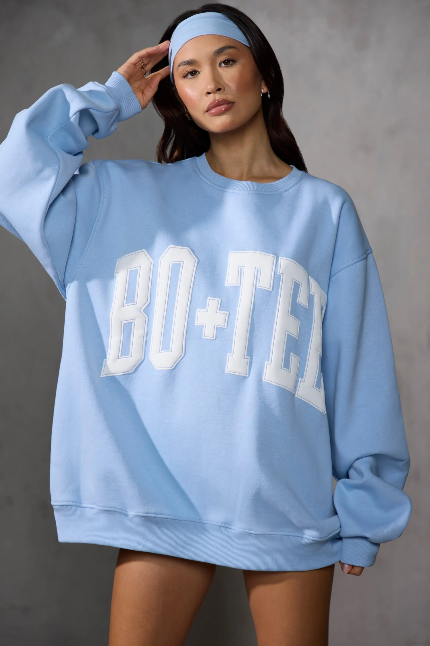 Oversized Sweatshirt In Sky Blue - Image 6