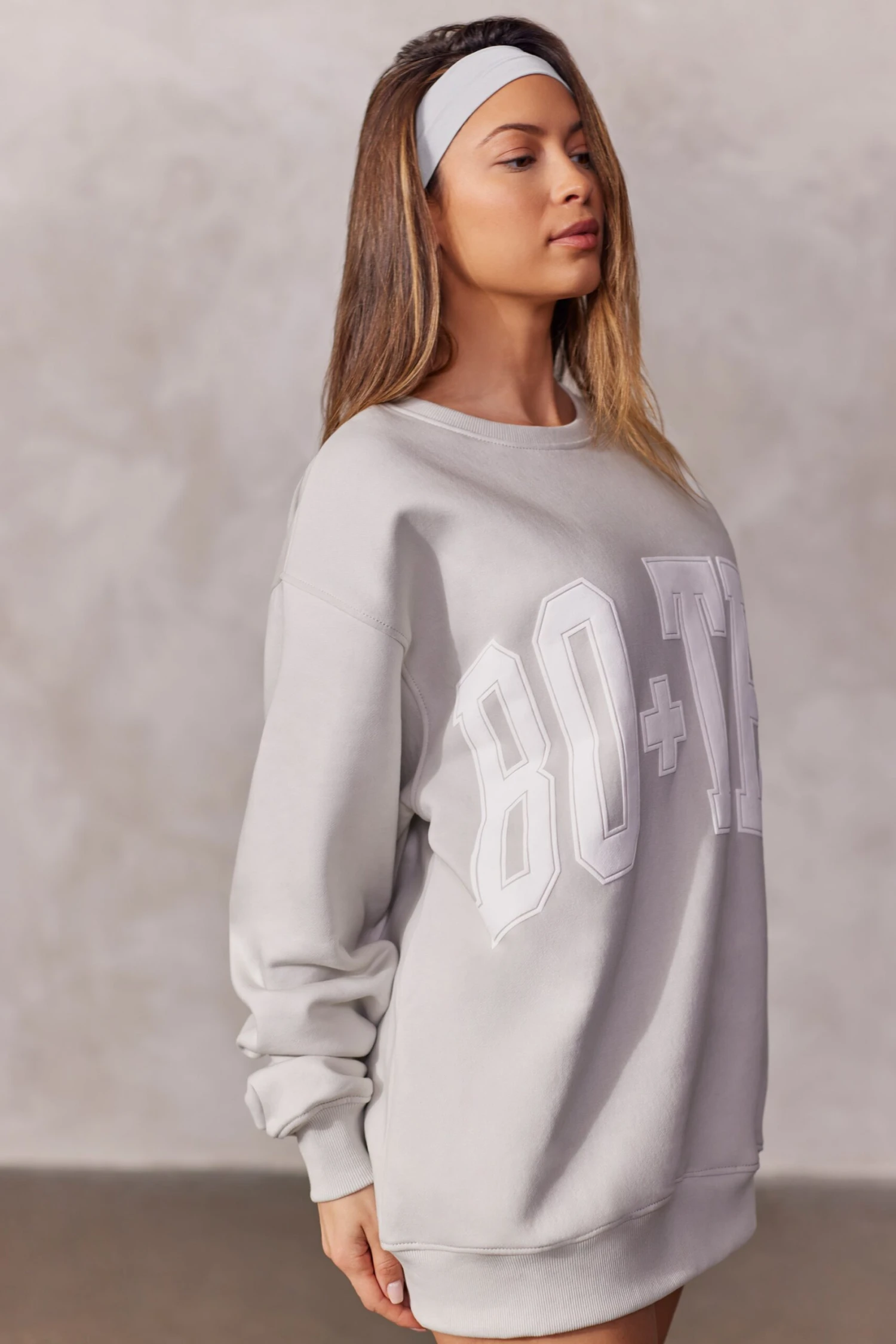 Oversized Sweatshirt In Grey - Image 3