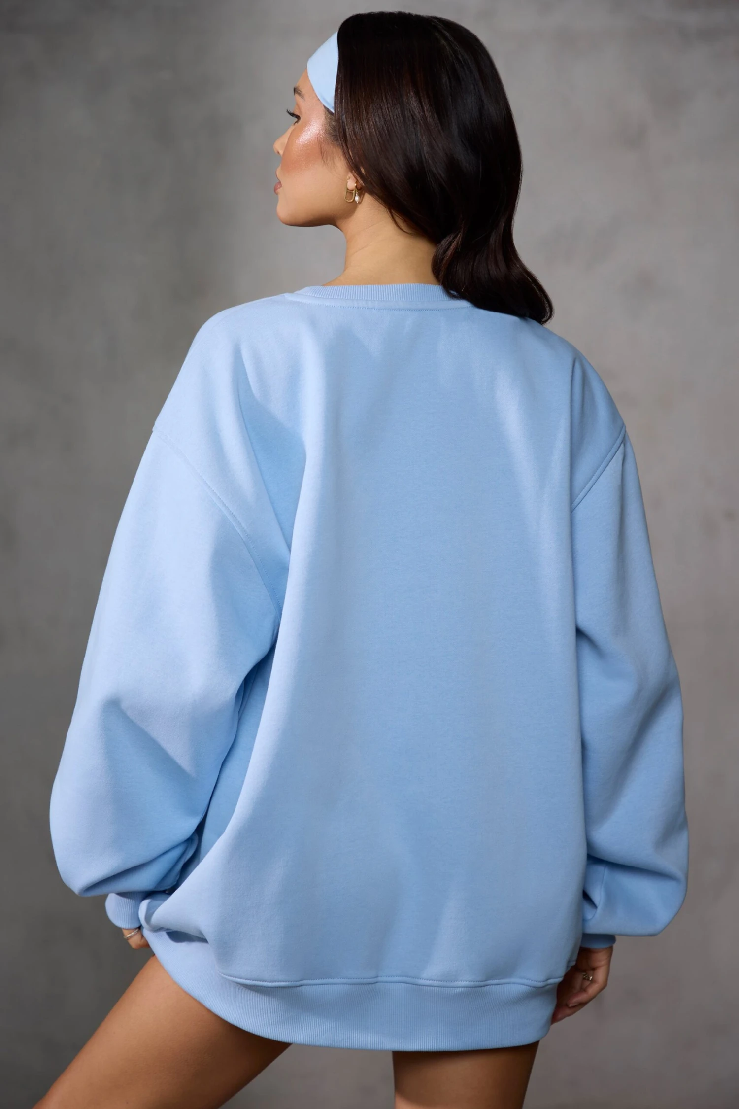 Oversized Sweatshirt In Sky Blue - Image 2