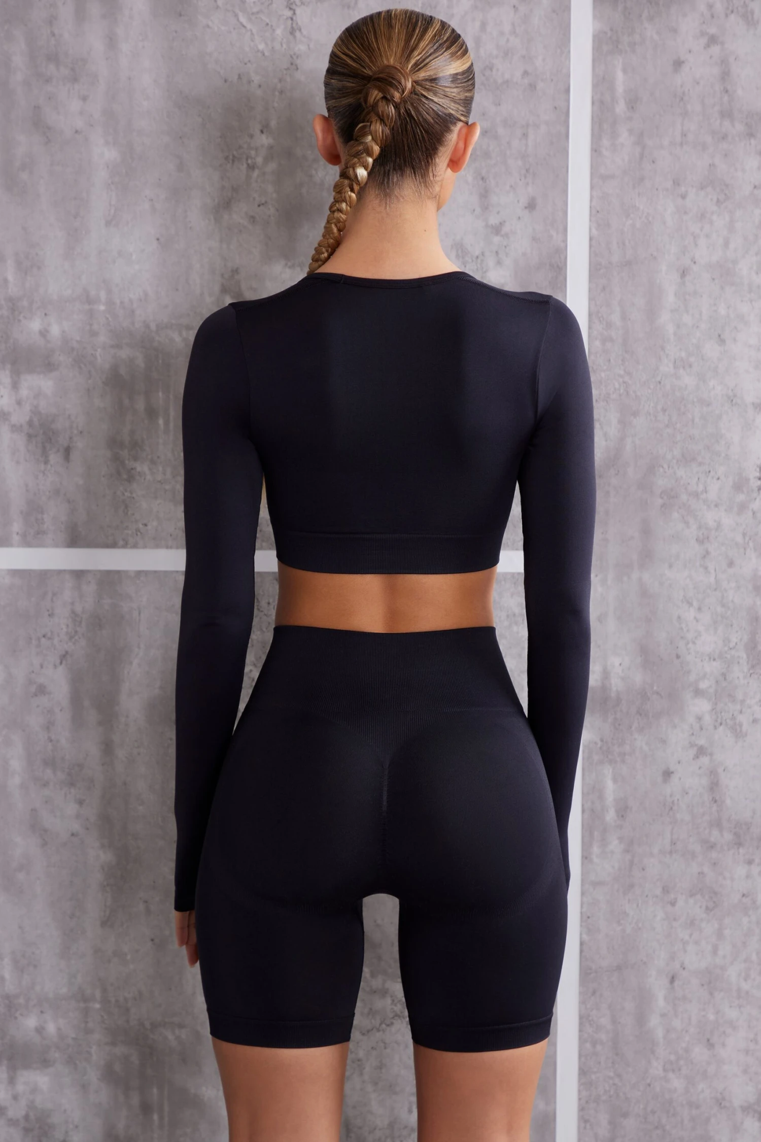 Biker Shorts In Jet Black - Image 5