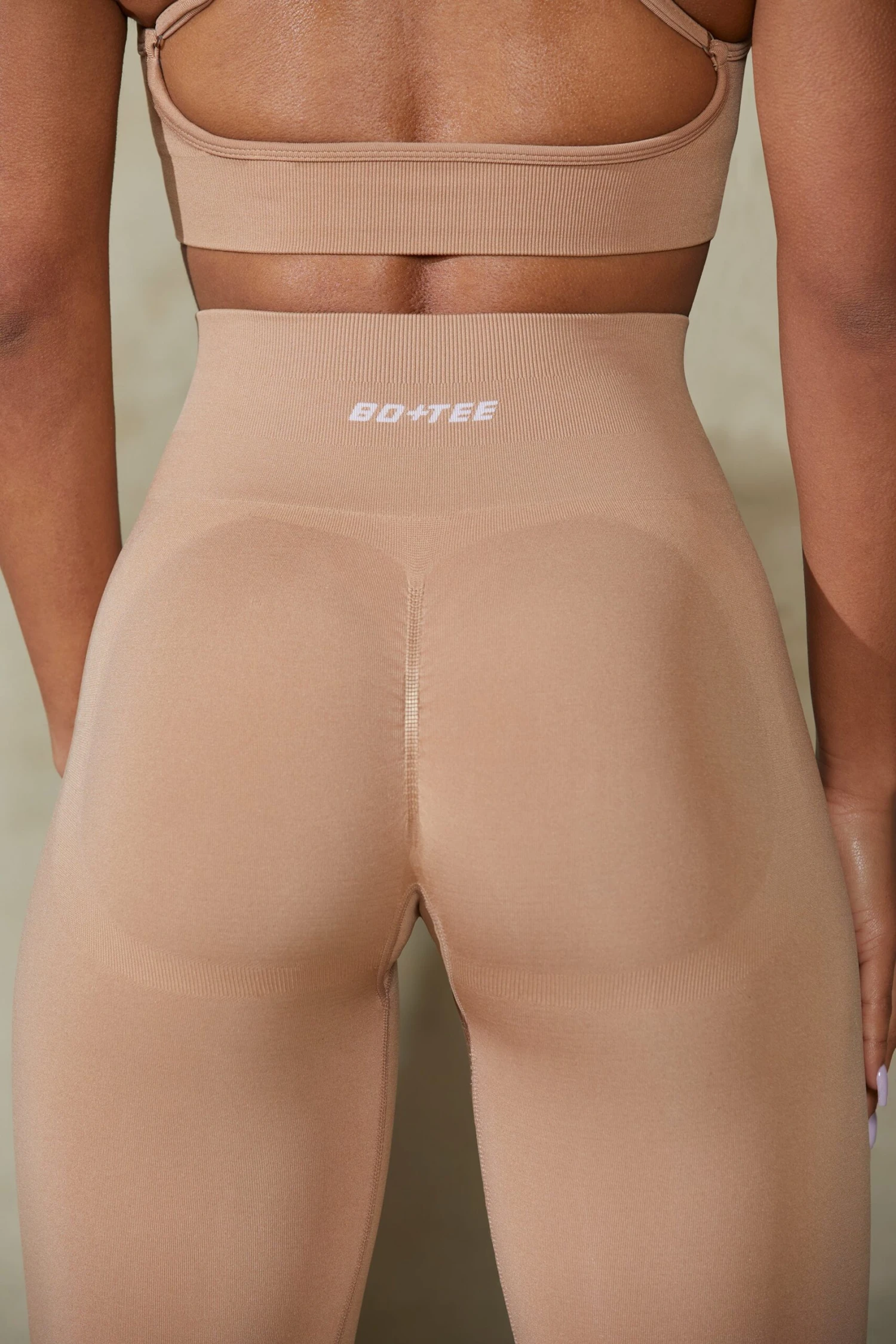 High Waist Define Luxe Leggings In Warm Taupe - Image 7