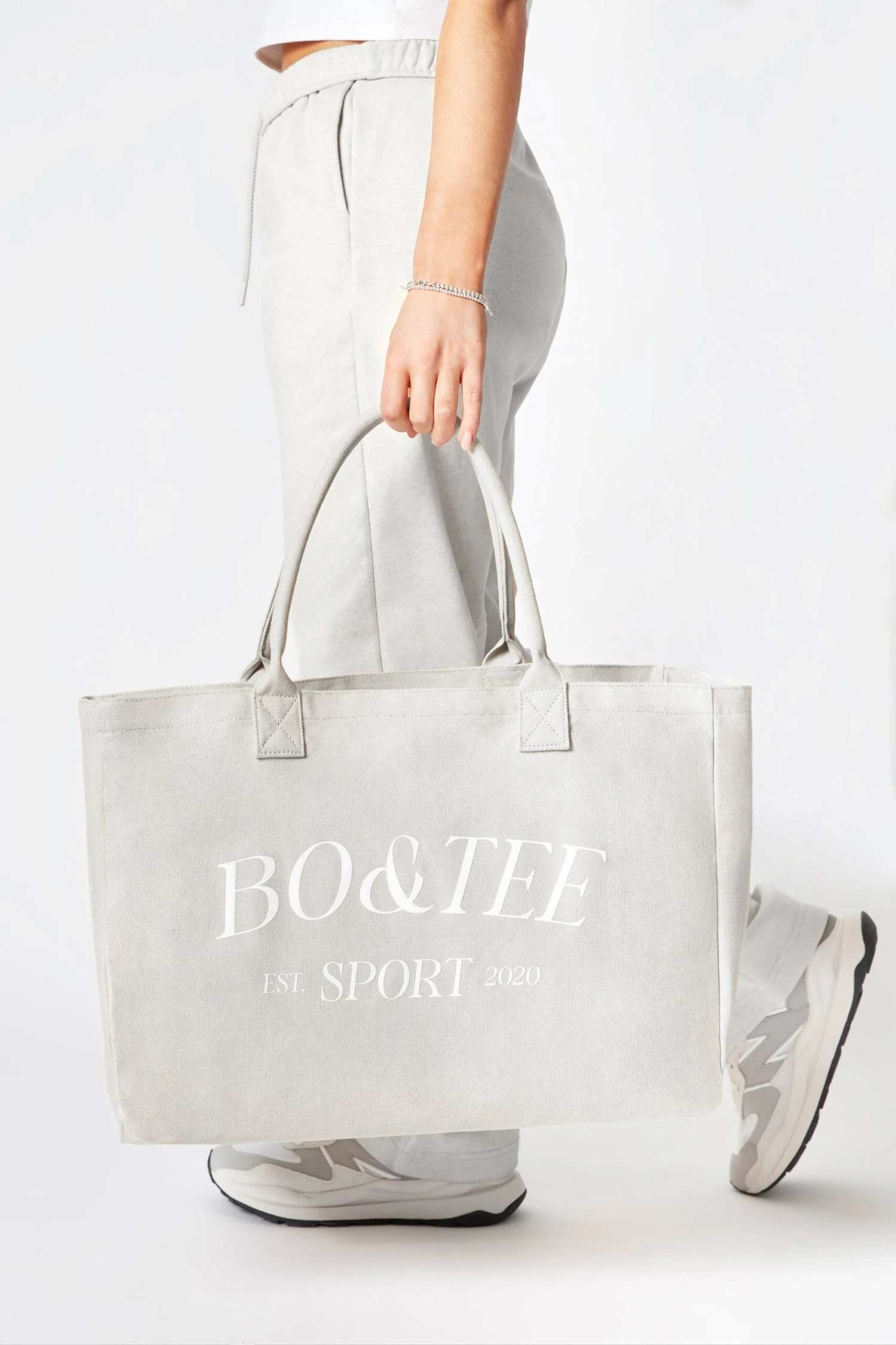 Large Canvas Tote Bag In Vintage Grey - Image 3