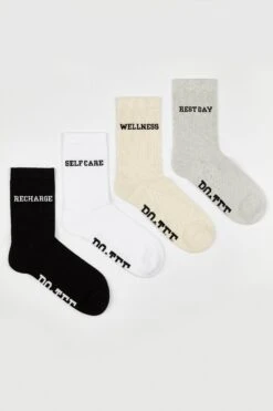 Branded Training Socks Multipack In Multi