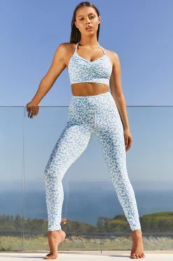 Transform Slinky Full Length Leggings In Blue