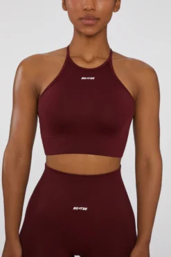 Crop Top In Deep Red